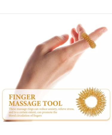 2-Piece Flexible Acupressure Rings for Fingers & Toes - Daily Reflexology Stimulation at Home & On-the-Go - Buy Online on GoSupps.com