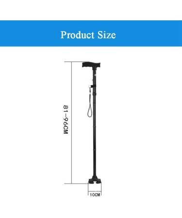 Walking Stick 810-960mm for Support & Stability Contoured Handle Handicapped Disabled Lightweight Simple Crutches - Buy Online on GoSupps.com