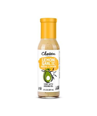 Chosen Foods Pure Avocado Oil Dressing & Marinade Lemon Garlic 8 fl oz (237 ml)