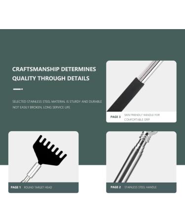 Telescopic Stainless Steel Back Scratcher | Back Massager & Crawler for Head & Body Relief - Buy Online on GoSupps.com