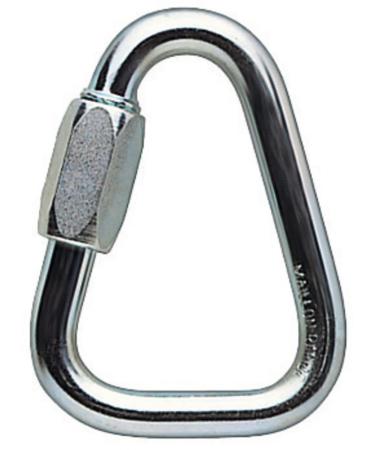 Petzl Delta N 10 Screwlink - Triangular Quick Link for Climbing Anchors