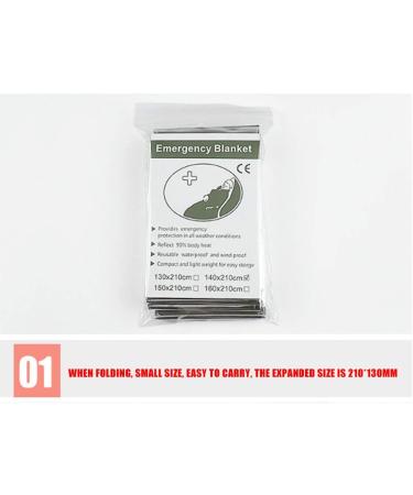 10pcs Foil Survival Blankets - Reflective Thermal First Aid Cover for Outdoor & Hiking | Individually Packaged | 130x210cm | Two Colors - Buy Online on GoSupps.com