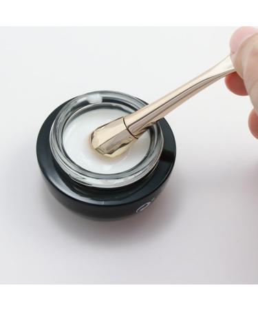 Buy Metal Beauty Stick - Champagne Gold Eye Massage Stick & 3D Diamond Head - Rose Gold Eye Cream Spoon | International Shipping Available - Buy Online on GoSupps.com