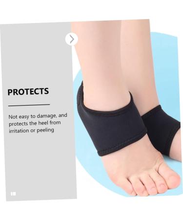 NOLITOY Ankle Cushion Heel Socks - 2 Pairs Protective Pads for Soccer & Football | Breathable Plantar Inserts for Men & Women - Buy Online on GoSupps.com