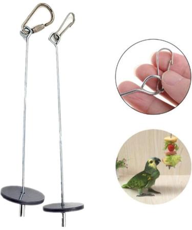 Bigsweety Birds Food Holder for Parrots - Stainless Steel Fruit Spear Stick & Meat Skewer - International Shipping Available - Buy Online on GoSupps.com