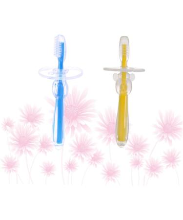 iPetBoom 2-Pack Infant Baby Finger Toothbrush - Ideal for Infant Oral Care & Milk Teeth Training | Safe Toddler Toothbrushes & Baby Accessories - Buy Online on GoSupps.com
