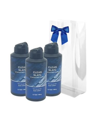 Bath & Body Works Clean Slate Body Spray - Gift Pack for Holiday - Pack of 3