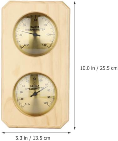 Sosoport Sauna Temperature & Moisture Knife Hygrometer - Indoor & Outdoor Humidity Accessories for Home Saunas | Durable ABS - Buy Online on GoSupps.com