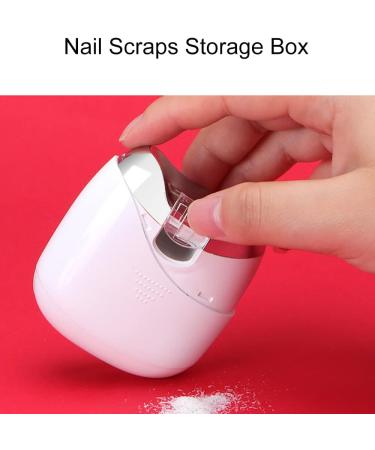 Lancoon Electric Nail Clipper Safety Fingernail Clipper with Scraps Storage Battery Stainless Steel Blade Polishing Trimming Easy to Use for Women Wen Seniors Kids White - Buy Online on GoSupps.com