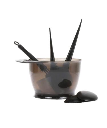 Lurrose Hair Dye Kit - 5-Piece Tinting Tools Set with Bowl Brush and Earmuffs for Home & Salon Use - Black Hair Dyeing Accessories - Buy Online on GoSupps.com