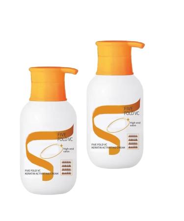 Vitamin C Meringue Repair Cream Vitamin C Protein Hair Repair Cream 5 Minutes Super Smooth Conditioner Keratin Activating Cream Nourishing & Smoothing For All Hair Types ( Size : 2Count (Pack of 2 0.04 Ounce (Pack of 1)