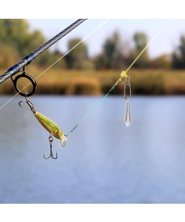 40Pcs Stainless Steel Fishing Line Sinker Slides Catfishing Rig with Duo Lock Snaps - Heavy Duty Slider Swivel Snap Kit in Yellow | Fishing Tackle - Buy Online on GoSupps.com