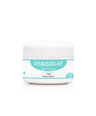 PEACECOLOR 8G Clear Acrylic Powder Acrylic System for Beginners DIY Nail Art Nails Extension No Nail Lamp Needed Professional for Home DIY Nail Art Beauty Gifts for Women color 154