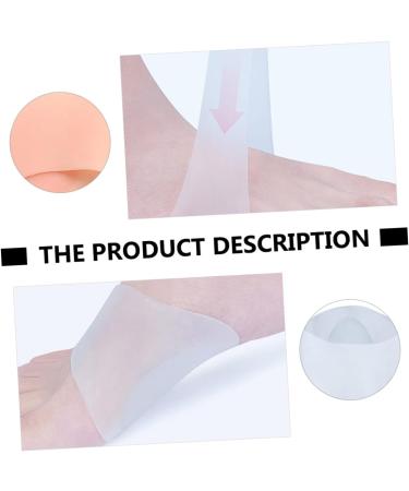 NOLITOY Silicone Arch Support Insoles - 2 Pairs Adhesive Foot Care Cushions for Enhanced Comfort - 10x10cm - Buy Online on GoSupps.com