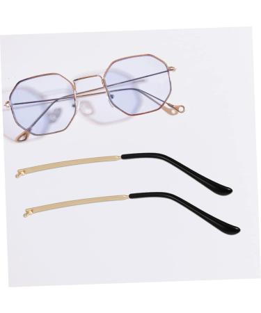 4 Pairs Healeved Glasses Replacement Legs & Repair Set | Thin Padding Screws & Clips for Men & Women - Golden Metal 14x3cm - Durable Eyewear Accessories - Buy Online on GoSupps.com