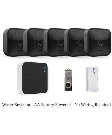Blink Outdoor 5 Camera Kit | Wireless & Water Resistant HD Security Cameras with Motion Detection | Includes 5 Cameras, Sync Module, 32GB USB Drive & Cleaning Cloth - Buy Online on GoSupps.com