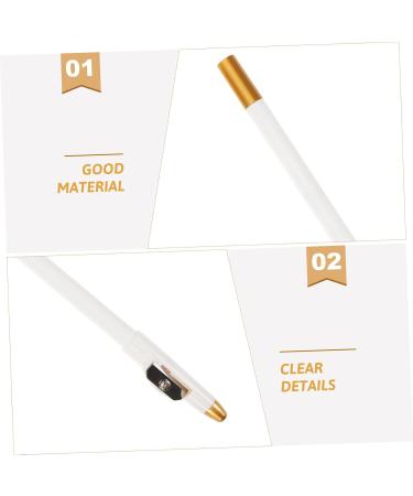 Beatifufu 12pcs Eyebrow Pencil Sharpener Eye Brow Pencil Brow Pencil for Makeup Eyeliner Pencil White Wooden - Buy Online on GoSupps.com