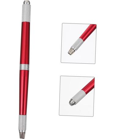 Angoily 3pcs Embroidered Microblading Pen Eyebrow Permanent Aluminium Pencil Supply Makeup Professional 14.2x0.9cmx3pcs Redx3pcs - Buy Online on GoSupps.com
