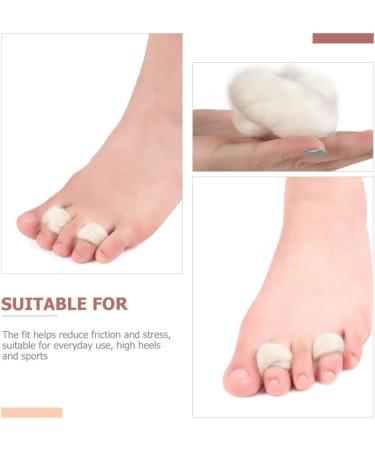 Lambs Wool Toe Spacers - 2pcs | Soft Feet Cushion & Separator - Buy Online on GoSupps.com