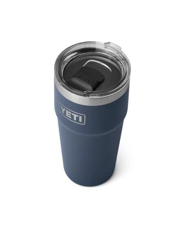 YETI Rambler 16 oz Stackable Pint, Vacuum Insulated, Stainless Steel with MagSlider Lid, Navy
