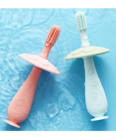 Yamadura Toddler Training Toothbrush - Gentle Cleaning and Stimulation for Little One's Gums and Teeth | 100% Food Grade Silicone (Green) - Buy Online on GoSupps.com