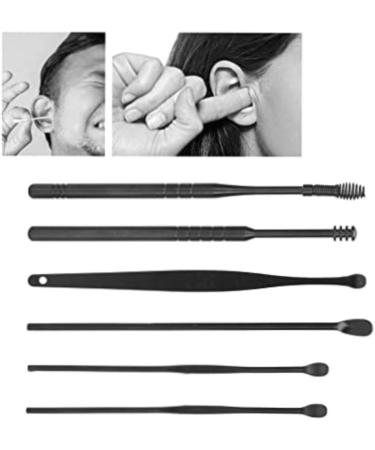 6-in-1 Stainless Steel Ear Pick Set for Gentle & Effective Ear Wax Removal - Reusable Tools with Storage Box - Buy Online on GoSupps.com