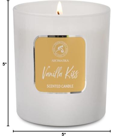 Vanilla Kiss Scented Candle - Luxury Aromatherapy Soy Wax Candle | Up to 45 Hours Burn Time | Perfect Glass Candle Gift for Home - Buy Online on GoSupps.com