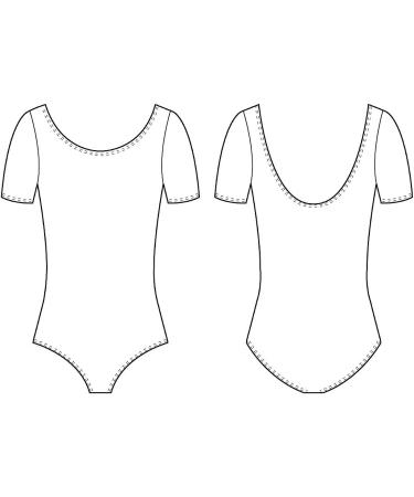 Bloch Girls Dance Ballet Short Sleeve Leotard Size 12 - White | Top Quality Dancewear - Buy Online on GoSupps.com