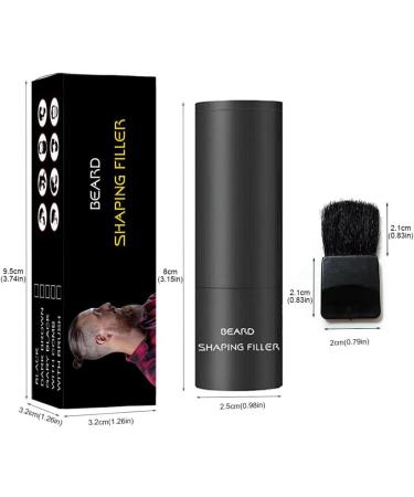 Beard Shadow Powder Instant Hair Line Shadow Stain-Proof Root Touchup Beard Shaping Filler for Thinning Dark Brown - Buy Online on GoSupps.com