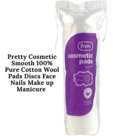 EZ SUPPLY | 480 Pretty Cosmetic Smooth 100% Pure Cotton Wool Pads Discs Face Nails Make up Manicure (Pack of 6) - Buy Online on GoSupps.com