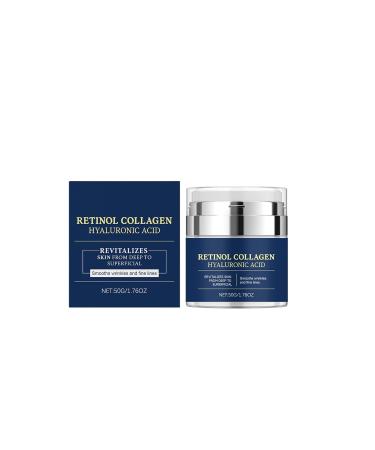 Retinol Face Cream Collagen Neck Cream for Firming and Lifting Anti-Wrinkle and Fine Line Reduction Suitable for Men and Women Instant Facial Lift Wrinkle Cream Renew and Protect Your Skin 1.76oz