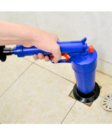 Shop Blue Drain Clog Remover - 4 Suction Cups High Pressure for Kitchen & Bathroom Clogged Pipes - Buy Online on GoSupps.com