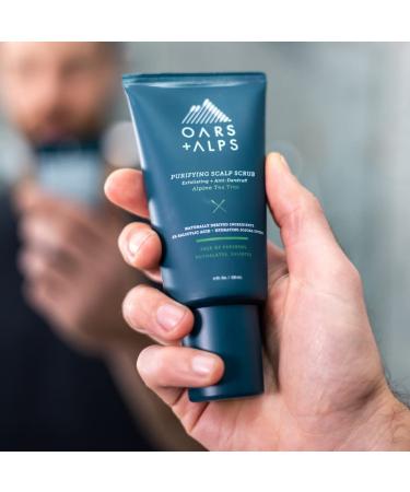 Oars + Alps Purifying Scalp Scrub | Anti-Dandruff Exfoliator | Alpine Tea Tree Scent | 3.75 Oz - Buy Online on GoSupps.com