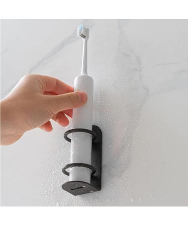 Premium Electric Toothbrush Holder - Wall-Mounted Suction Cup Caddy for Bathroom - Sleek Black Design - Buy Online on GoSupps.com