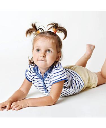 Colorful Ball Ponytail Holders - 12 PCS Elastic Hair Ties for Kids, Toddlers, Women - Buy Online on GoSupps.com