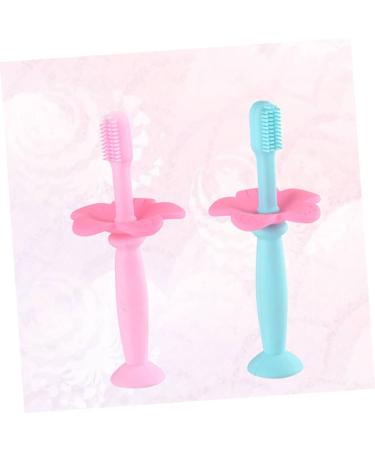 FRCOLOR 4 Pcs Kids Silicone Toothbrush Set - Soft Bristles & Travel-Friendly Design for Infants and Children - Buy Online on GoSupps.com