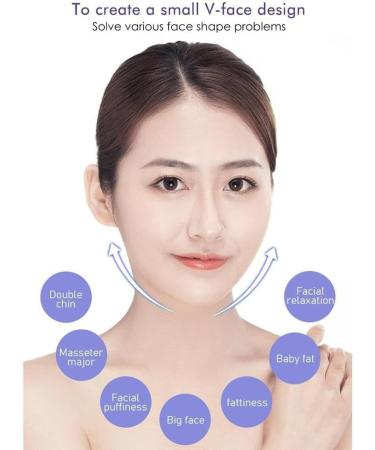 JhialG Reusable V-Face Bandage Shaper - Weight Loss Chin Lift & Double-Face Sleeping Mask for Women - Buy Online on GoSupps.com