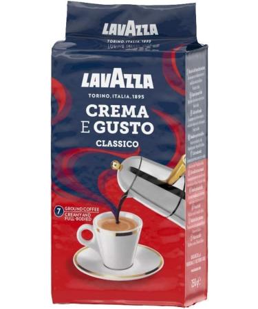 Lavazza Crema e Gusto Arabica and Robusta Dark Roast Ground Coffee 250 g (pack of 8) & Qualita Rossa Arabica and Robusta Medium Roast Ground Coffee 250 g (Pack of 12) Crema e Gusto + Medium Roast Ground Coffee 250 g  - Buy Online on GoSupps.com
