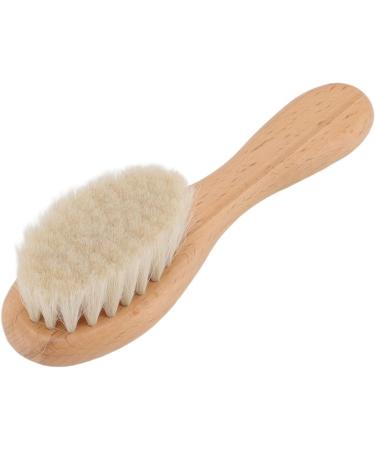 Walfront Wooden Baby Hair Brush and Comb Set - Soft Goat Bristle Brush for Newborn Hair Grooming - Buy Online on GoSupps.com