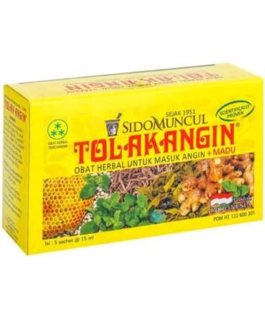  ALIBOOSTER Tolak Angin - 5 Sachets 15 ml - Herbs & Honey - Natural Digestive Wellness - Ready to Drink Liquid Format - Buy Online on GoSupps.com