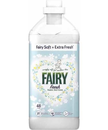 Fairy Fresh Fabric Conditioner Huggably Soft for Sensitive Skin 48 Washes 1.68L + Fairy Outdoorable Non Bio Fabric Conditioner 55 Washes 770ml + Our Gift for You: Organza Bag Size 9x7x0.1cm - Buy Online on GoSupps.com
