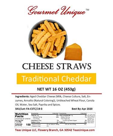 Southern Gourmet Cheese Straws - Traditional Cheddar Flavor - 2 Pounds - Buy Online on GoSupps.com