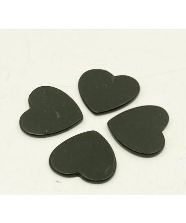 Yitana Schungit EMF Protection Cell Phone Plate - Anti-Radiation Heart Shape Stickers (Black 2 Pieces) - Buy Online on GoSupps.com