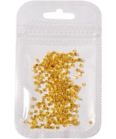 600Pcs Nail Art Punk Metalic Spike Studs Metallic Nail Art Punk Studs Rivets Manicure Gold Square Spike Studs Manicure Tips Nail Art Charms Nail Art Decoration Accessory-Solid - Buy Online on GoSupps.com