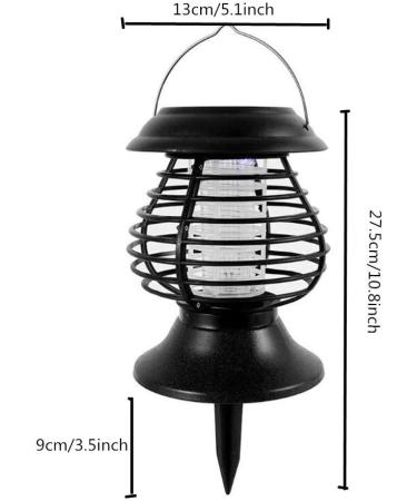 Solar Ultraviolet Insecticidal Lamp Waterproof Flies Mosquitoes and Insects Outdoors Lighting Gardens Patios Lawns Dual Functions - Buy Online on GoSupps.com