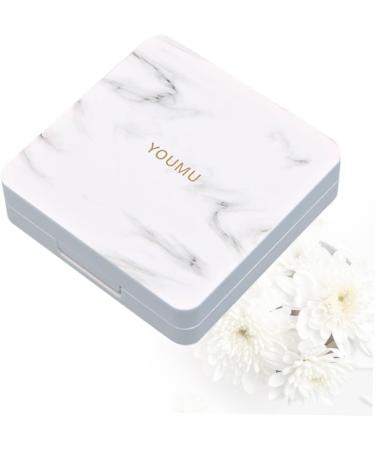 JECOMPRIS Mini Container Case for Contact Lenses White Eyes Mini Cleaning Kit with Square Stand Ideal Lensetui for Travel & Storage - Buy Online on GoSupps.com