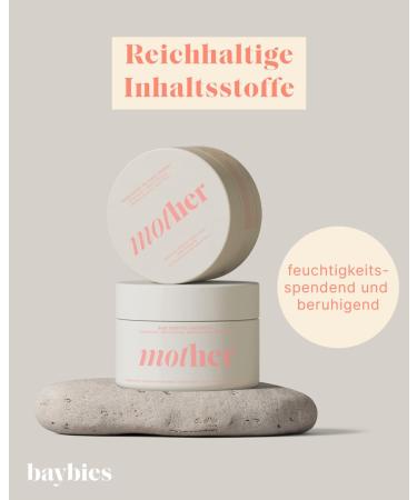 Mother by baybies Beurre corporel intensif et naturel pour toutes les mamans 180 ml Produit cosm tique naturel certifi pour la pr vention des vergetures et des vergetures - Buy Online on GoSupps.com