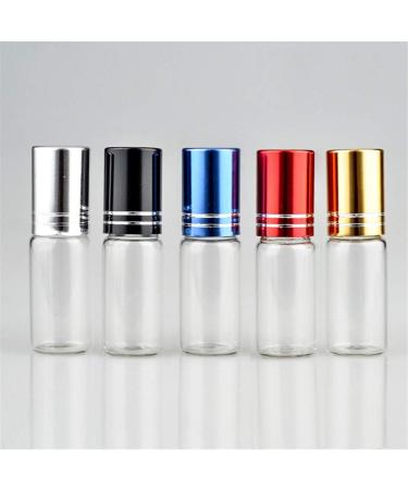 Hongyupu Roll On Glass Bottles for Essential Oils | Refillable Blue Roller Bottles | International Shipping Available - Buy Online on GoSupps.com