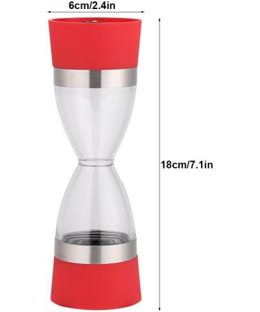 Salt and Pepper Grinder 2 in 1 Manual Salt Pepper Mill Dual Combo Mill Grinder Kitchen Tools for Peppercorns Sea Salt Himalayan Salt Spices(Red) - Buy Online on GoSupps.com