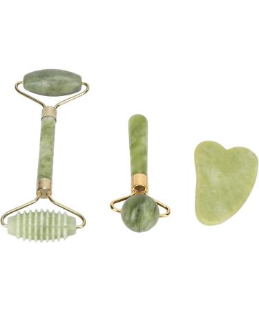 Yosoo Jadestone Face Roller Firming Beauty Set - Best Face Massage Tool for Radiant Skin | International Shipping Available - Buy Online on GoSupps.com